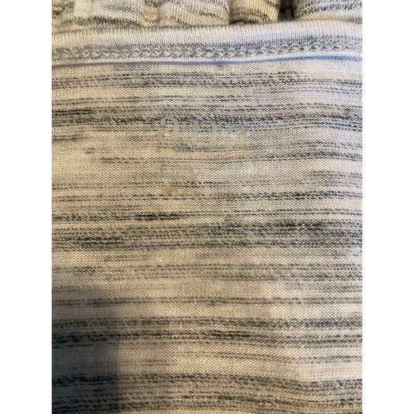 Ana gray high low bell sleeve keyhole, front blouse - Picture 2 of 6